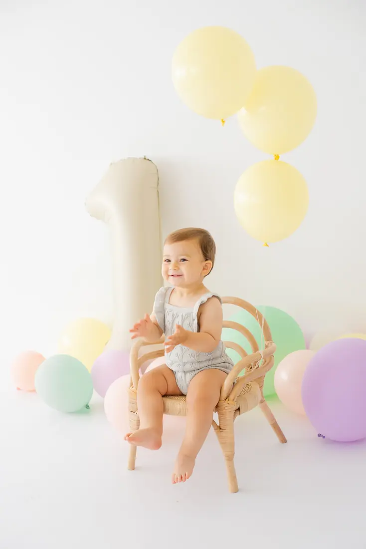 Sesión de fotos de primer cumpleaños en Sevilla
